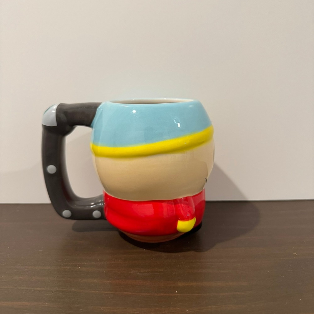 Zak Designs South Park Cartman 3D Molded Ceramic Mug 4" Coffee Cup Red Blue Hat - Picture 4 of 8